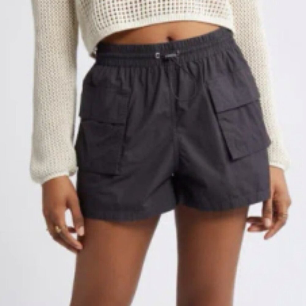 bp Cotton Poplin Cargo Shorts In Grey Phantom Size S NWOT